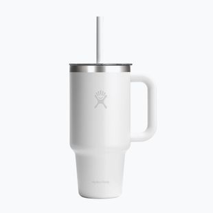 Termoszbögre Hydro Flask Travel Tumbler Clear Lid white