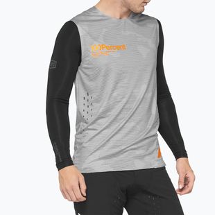 Férfi kerékpáros trikó 100% R-Core Concept Sleeveless grey camo