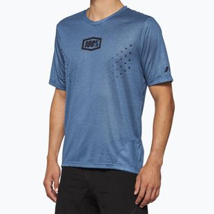 Férfi kerékpáros póló 100% Airmatic Mesh slate blue