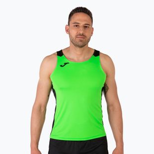 Férfi Joma Record II Tank Top fluor zöld/fekete futópóló