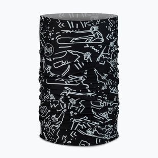 Gyerek multifunkciós kendő BUFF Original Ecostretch Tivat Black