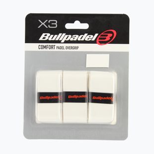 Padelütő markolatborítások Bullpadel GB-1200 Comfort 3 pcs. white