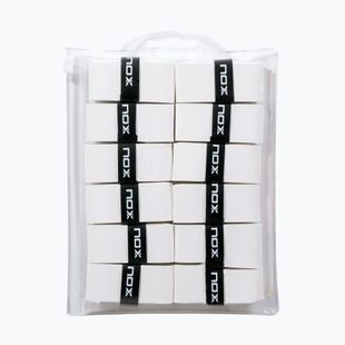 Teniszütő markolatszalagok NOX Pro Overgrip 12 pack white