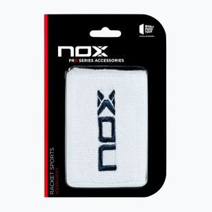 Csuklópántok NOX Wristband with Logo 2 szt. white/blue
