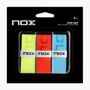 Padelütő markolatszalag NOX Pro Overgrip 3 pcs multicolour