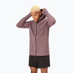 Férfi NNormal Active Warm albergini/lila futókabát