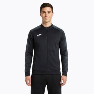 Férfi futó pulóver Joma Elite XI Full Zip fekete/antracit