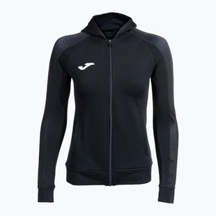 Női Joma Elite XI Hoodie fekete/antracit futó melegítőfelső