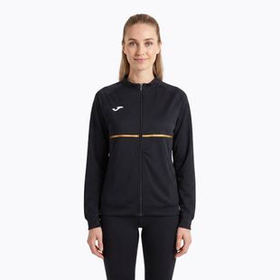 Női Joma Record III Full Zip futó melegítőfelső fekete
