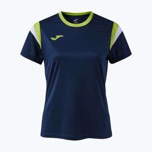 Női teniszpóló Joma Terra dark navy/lime