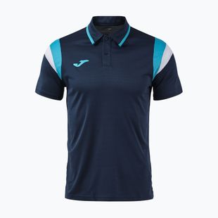 Férfi teniszpóló Joma Terra Polo dark navy/turquoise fluor