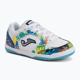 Gyermek focicipők Joma Top Flex Jr IN white
