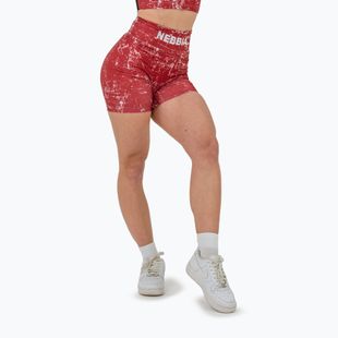 Női sportnadrág NEBBIA 5″ Hammies High Waisted red