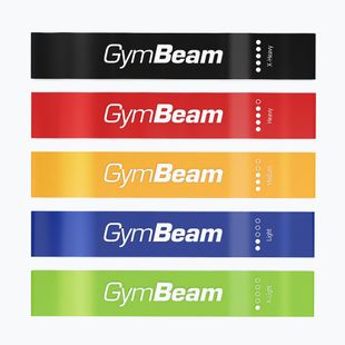 Edzőszalag készlet GymBeam Resistance 5 5 db multicolor