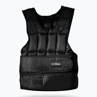 Súlyozott edzőmellény GymBeam Weighted Vest 15 kg black