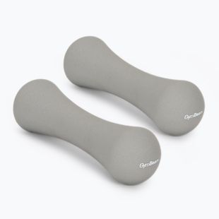 Kézisúlyzók GymBeam Neoprene Dumbbells 2 x 1 kg light grey