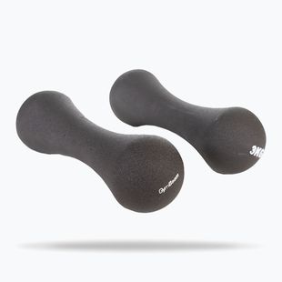Kézisúlyzók GymBeam Neoprene Dumbbells 2 x 3 kg dark grey