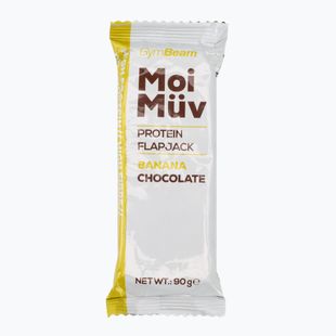 Fehérjeszelet GymBeam MoiMüv Flapjack 90 g banana/chocolate
