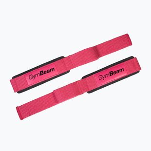 Súlyemelő pántok GymBeam X-Grip pink