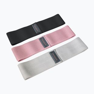 Edzőszalag szett GymBeam Booty Band - Beast Pink black/grey/pink