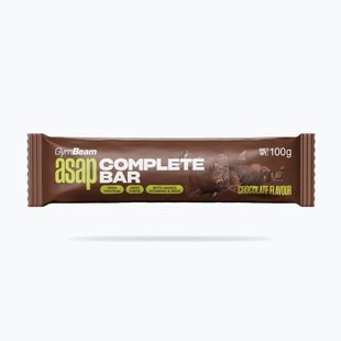 Fehérjeszelet GymBeam ASAP Complete 100 g chocolate