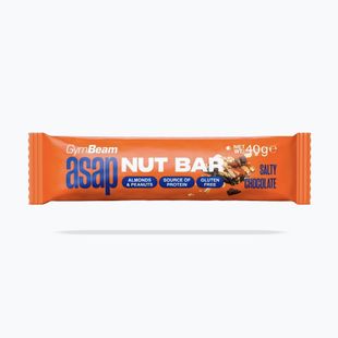 Fehérjeszelet GymBeam ASAP Nut Bar 40 g salty chocolate
