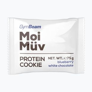 Fehérjes süti GymBeam MoiMüv 75 g blueberry/white chocolate