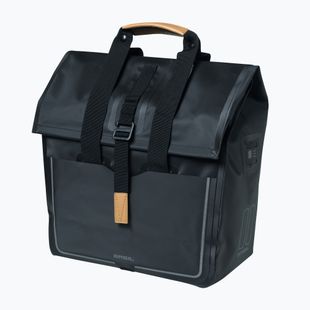 Basil Urban Dry Shopper 25 l matt fekete kerékpár csomagtartó