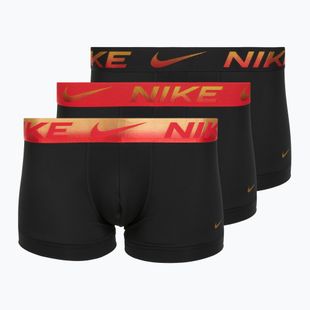 Nike Dri-Fit Essential Micro Trunk férfi boxeralsó 3 pár blk/uni piros/blk/uni piros metál színátmenet wb