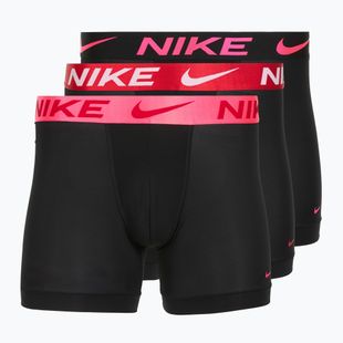 Férfi Nike Dri-Fit Essential Micro Boxer Brief 3 pár fekete hyper pink/uni piros/fekete magas fényű wb