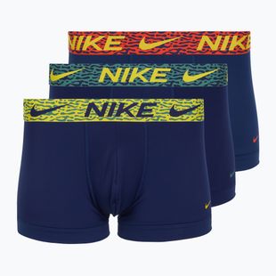 Férfi boxeralsó Nike Dri-Fit Essential Micro Trunk 3 pár kék void/lgh crim/brht citron/evergrn aura/abst wb