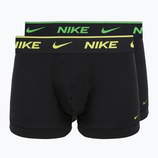 Férfi boxer nadrág Nike Essential Cotton Stretch 2 pairs black pepper