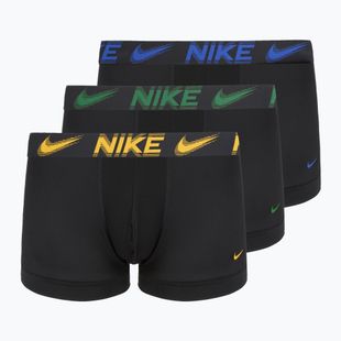 Férfi boxeralsók Nike Dri-Fit Essential Micro Trunk 3 pairs black/game royal/malachite/un gold/zoom wb