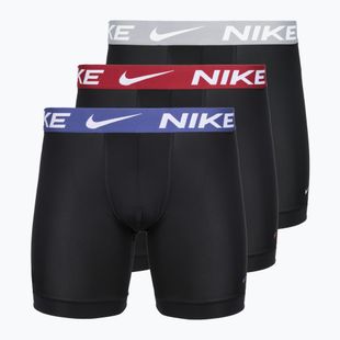 Férfi boxeralsó Nike Essential Micro 3 pairs black/sapphire/wolf grey/team crimson