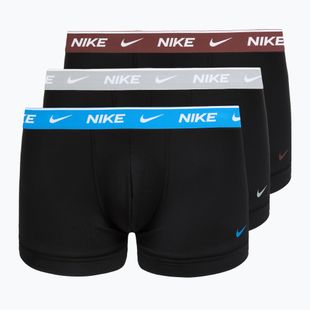 Férfi boxer nadrág Nike Cotton Stretch Trunk 3 pack open black
