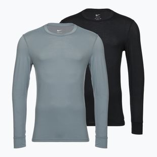 Férfi hosszú ujjú póló Nike Crewneck 2 pack carbon heather