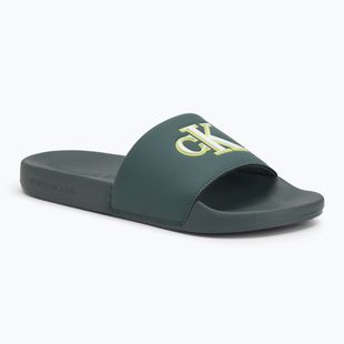 Férfi Calvin Klein YM0YM01281 Jelly Mono PU Seaside Aqua/Fehér flip-flopok
