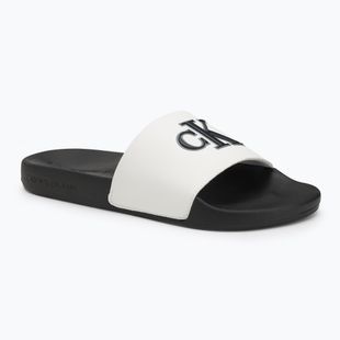 Calvin Klein férfi flip-flop YM0YM01281 Jelly Mono PU Bright White/Fekete
