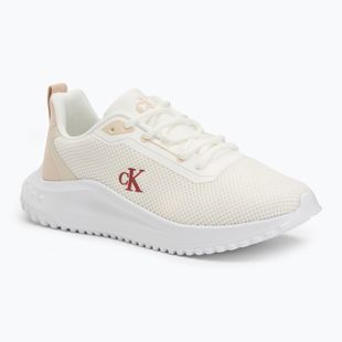 Calvin Klein női cipő YW0YW01851 Eva Runner L-Up Mix Mesh Logo Ck fényes fehér/fekete
