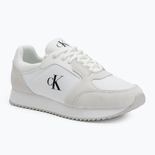 Calvin Klein férfi cipő YM0YM01326 Retro Runner Sock Lace Up Ny-Su Bright White/Fekete