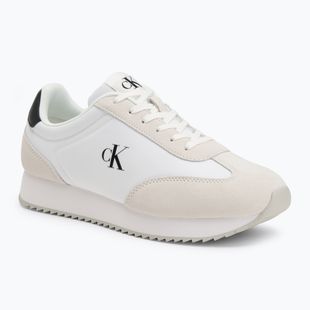 Calvin Klein férfi cipő YM0YM01325 Retro Runner Lace Up Ny-Su Bright White/Fekete