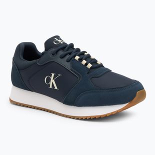 Férfi cipő Calvin Klein YM0YM01326 Retro Runner Sock Lace Up Ny-Su Calvin Navy/Bright White/Gum Férfi cipők