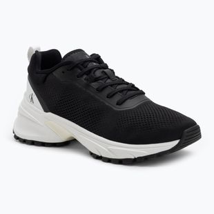 Calvin Klein férfi cipő YM0YM01284 Hike Runner Tech Knit Fekete/Fényes Fehér