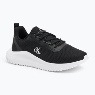 Calvin Klein férfi cipő YM0YM01285 Hike Runner Mix Mesh Fekete/Fényes Fehér
