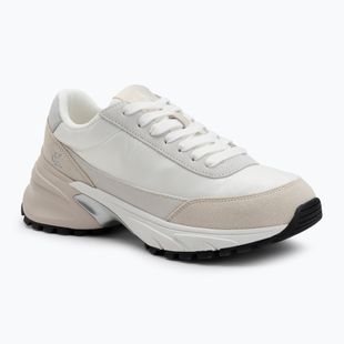 Női Calvin Klein Hike Runner Mg Nylon Perl világos fehér/ezüst krémes cipő