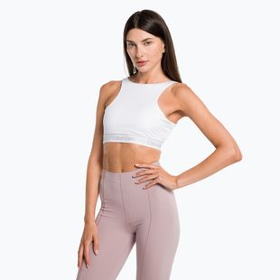 Calvin Klein Medium Support YAF fényes fehér fitness melltartó