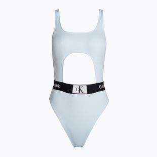 Női egyrészes fürdőruha Calvin Klein Cut Out One Piece-Rp kék
