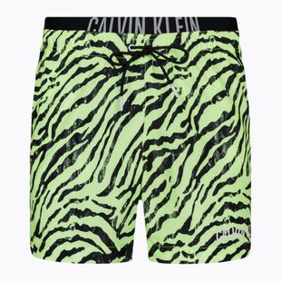 Férfi úszónadrág Calvin Klein Medium Double WB-Print zebra citrust burst