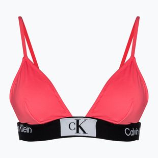 Bikini felső Calvin Klein Fixed Triangle-RP calypso coral