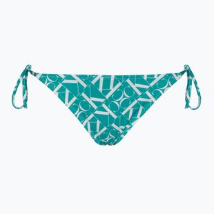 Bikini alsó  Calvin Klein String Side Tie Print monogram blue